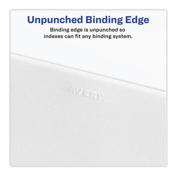 Avery® Preprinted Legal Exhibit Side Tab Index Dividers, Avery Style, 10-tab, 54, 11 X 8.5, White, 25-pack, (1054) freeshipping - TVN Wholesale